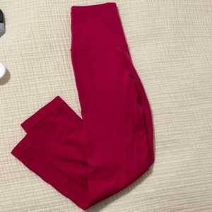 Lululemon align crop: Hot pink